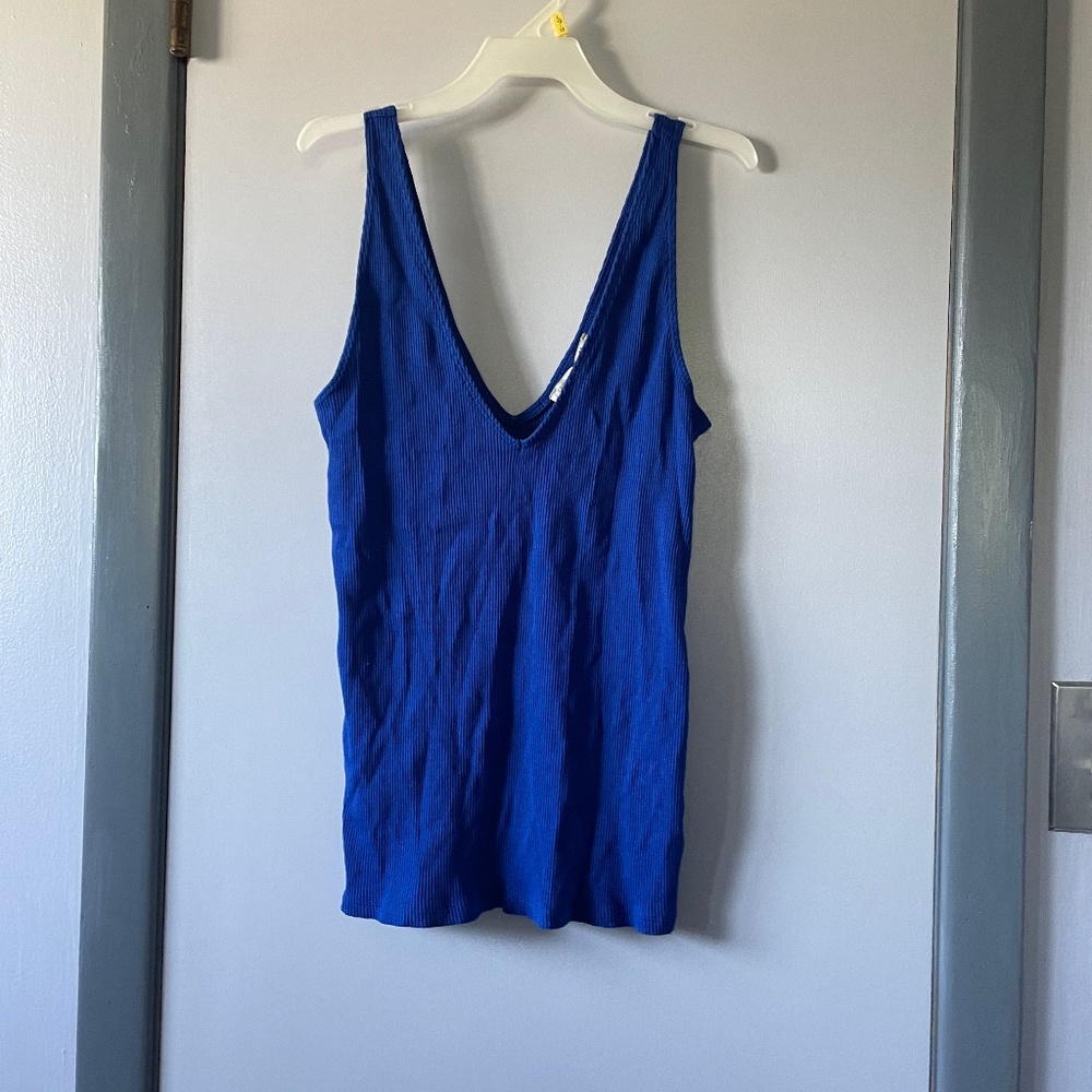 Blue tank top
